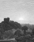 Conisbrough Castle: 1830 Engraving
